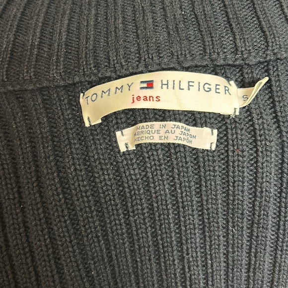 Tommy Hilfiger Cardigan Dark Blue Snap button Sweater, Size Small/P, EUC - Picture 12 of 12